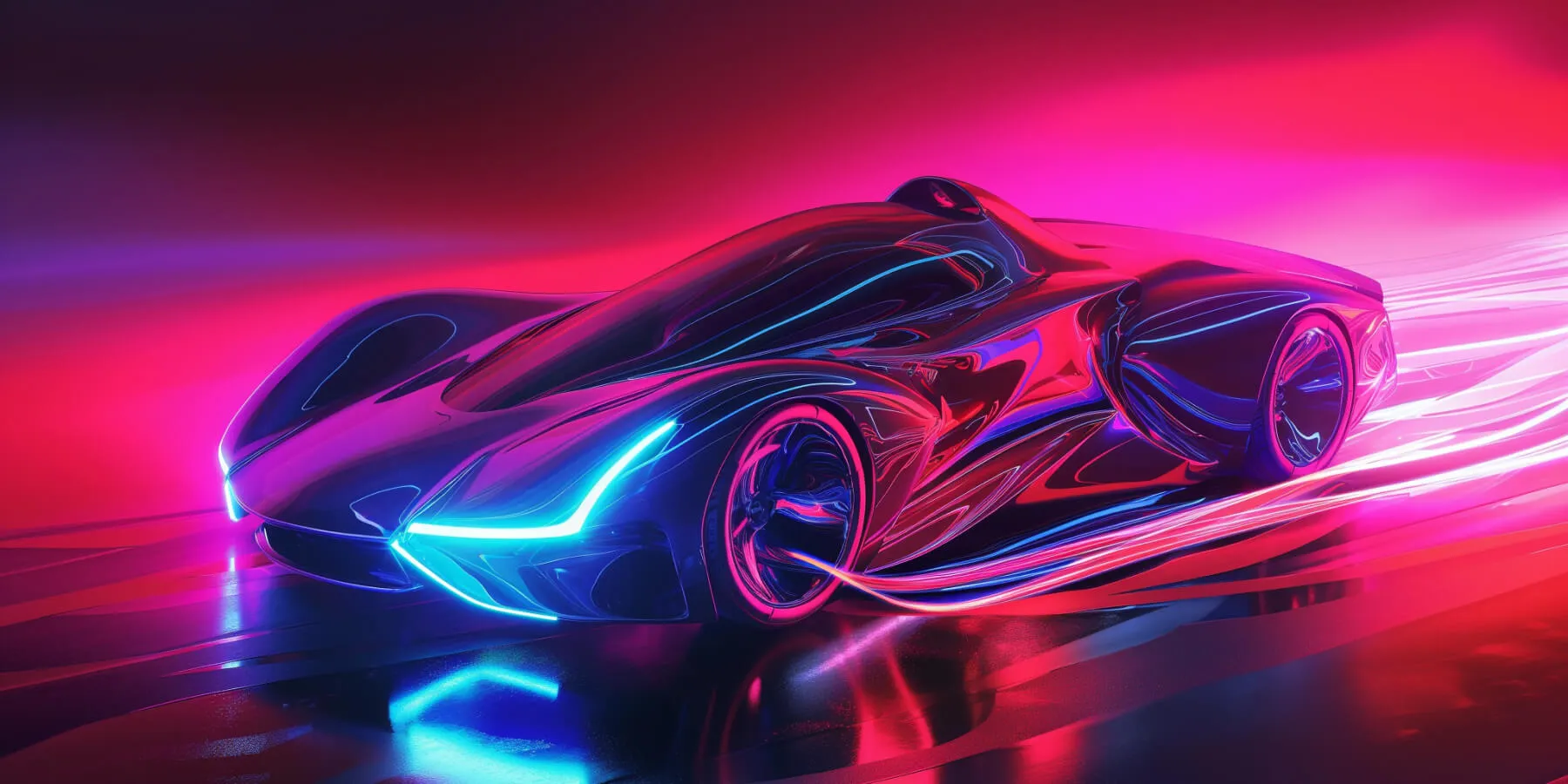 Futuristic car to illustrate future of the car