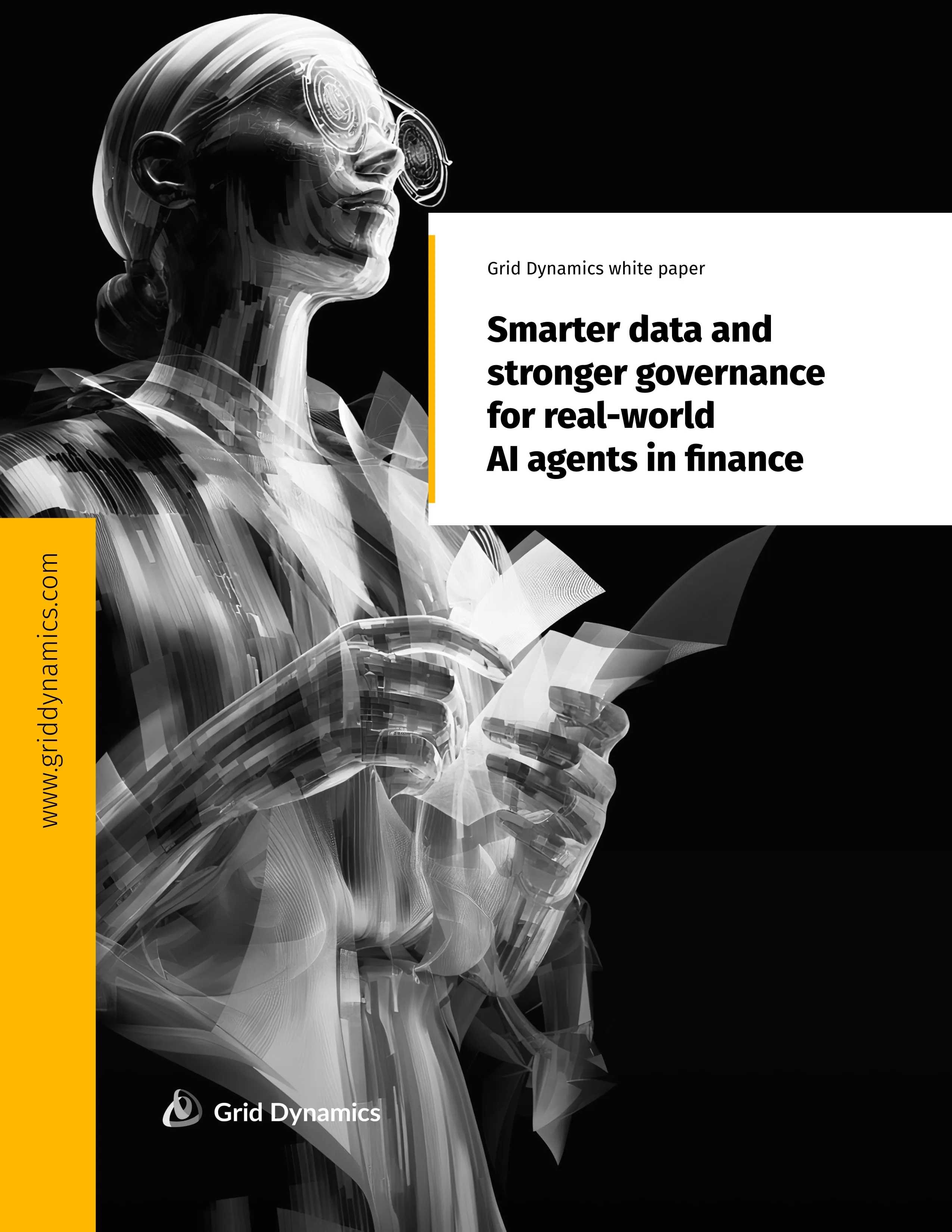 AI agent visualization representing agentic AI in financial services white paper cover
